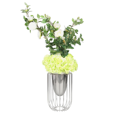Silver Caged Vase